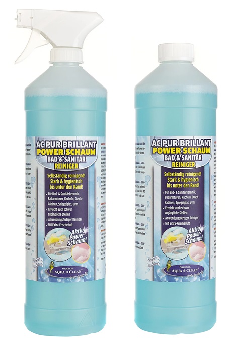 AQUA CLEAN PUR Brillant Power Schaum Bad- & Sanitärreiniger 2x 1l AQUA CLEAN PUR Brillant Power Schaum Bad- & Sanitärreiniger 2x 1l
