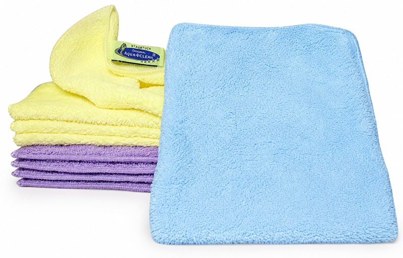 AQUA CLEAN Kristall Staubtücher & Handschuh 10er Set