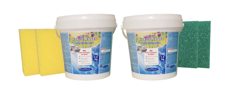 AQUA CLEAN PUR Eurocleaner 2x 1,5kg mit Frischeduft