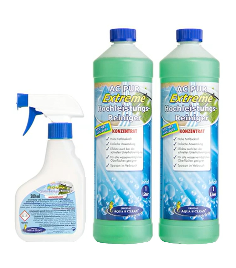 AQUA CLEAN PUR Extreme Hochleistungsreiniger hohe Fettlösekraft 2x 1l