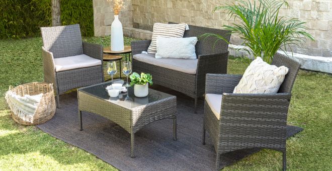 Gartenmöbel aus Rattan reinigen