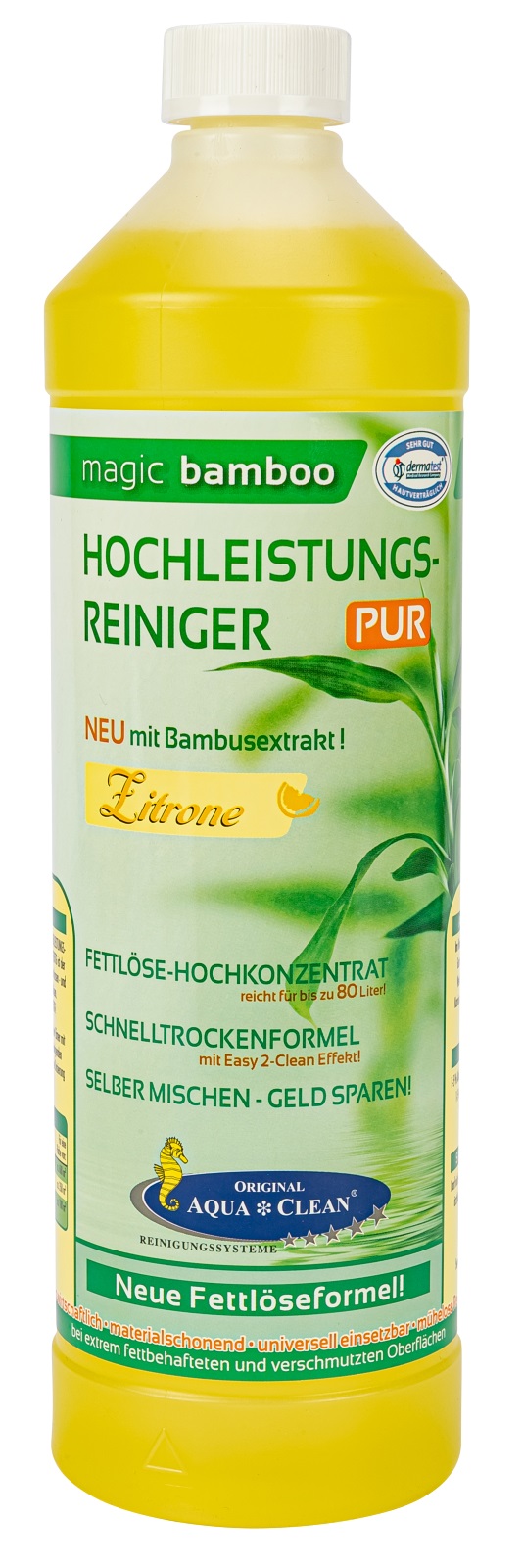 AQUA CLEAN Magic Bamboo Hochleistungsreiniger 1l Zitrone 