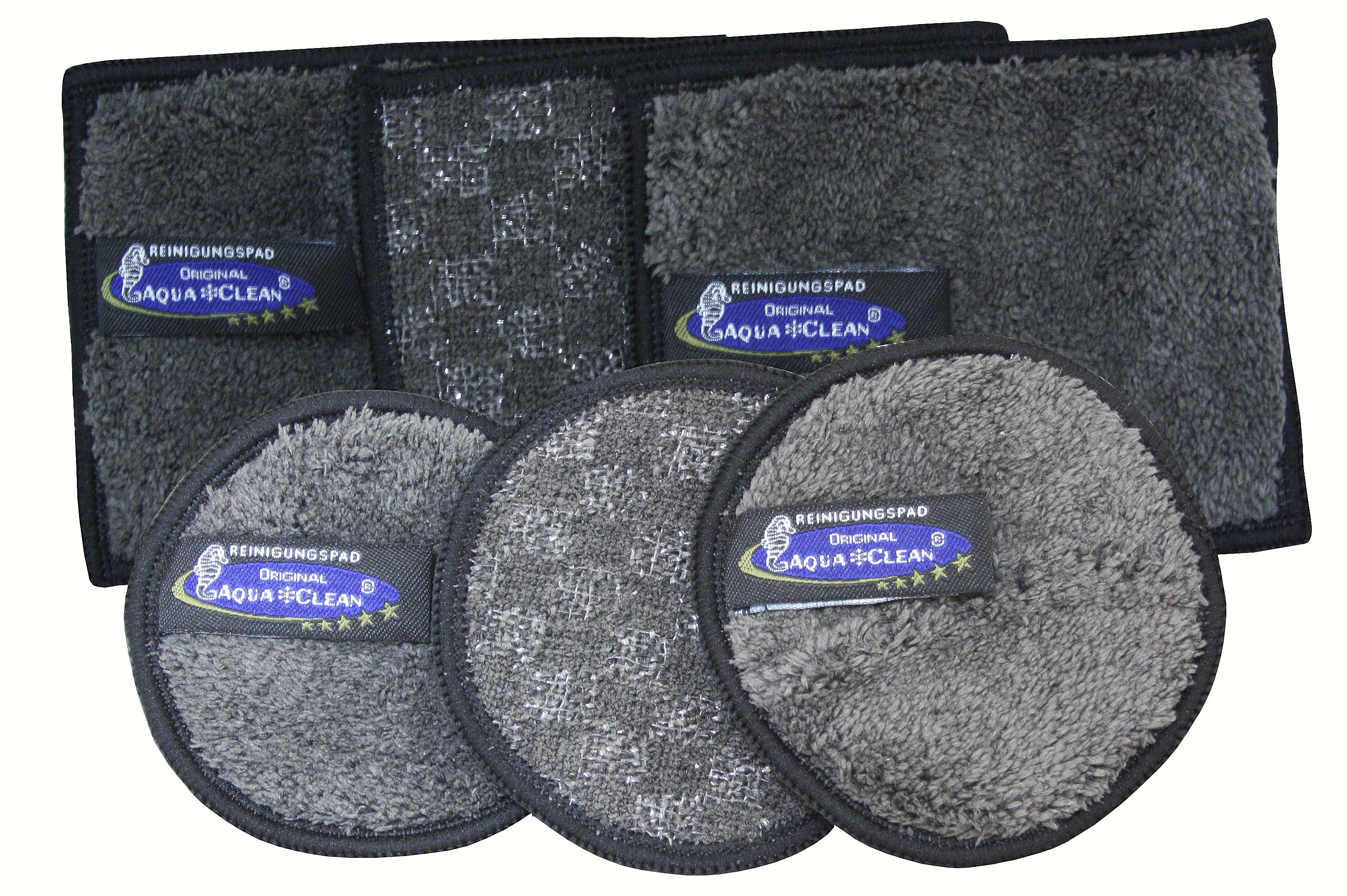 F73-aqua-clean-reinigungspads-black-edition-6tlg AQUA CLEAN Black Edition Reinigungs- & Spülpads 6 tlg.