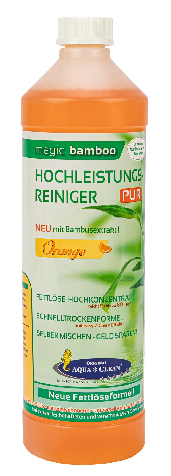 AQUA CLEAN Magic Bamboo Hochleistungsreiniger 1l Orange