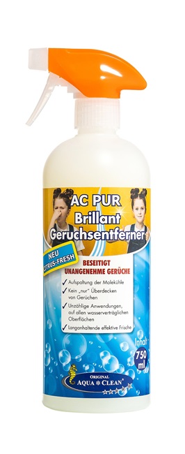 AQUA CLEAN PUR Brillant Geruchsentferner Citrus-Fresh 750ml