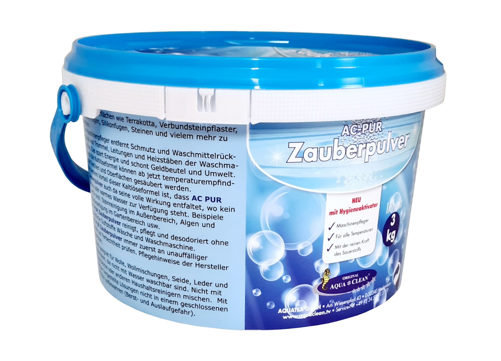 AQUA CLEAN PUR Zauberpulver mit Hygieneaktivator 3kg
