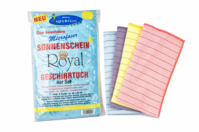AQUA CLEAN Sonnenschein Royal Geschirrtücher 4er Set