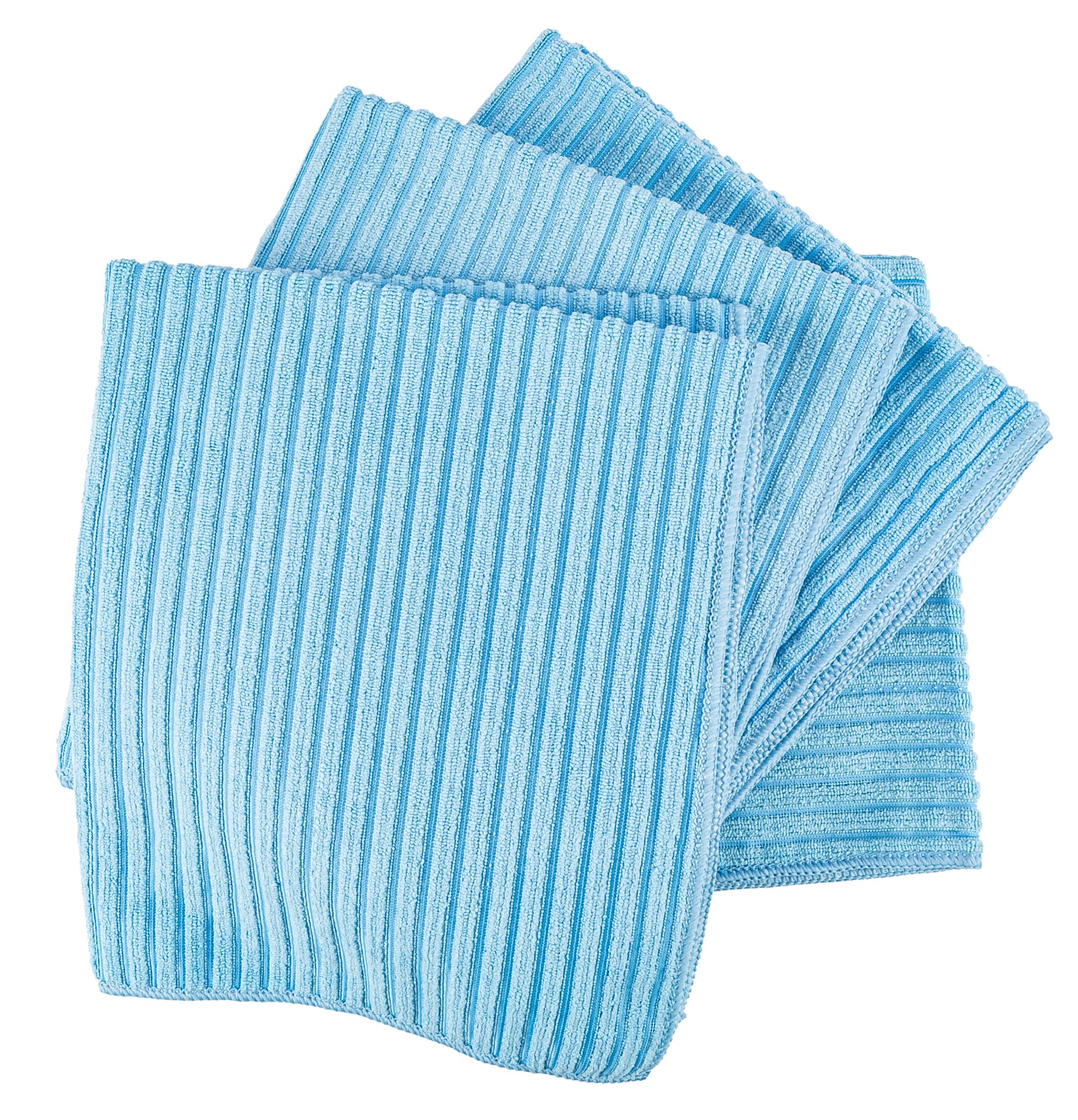 AQUA CLEAN Bodentuch mit Hochtief Struktur 5er Set Blau