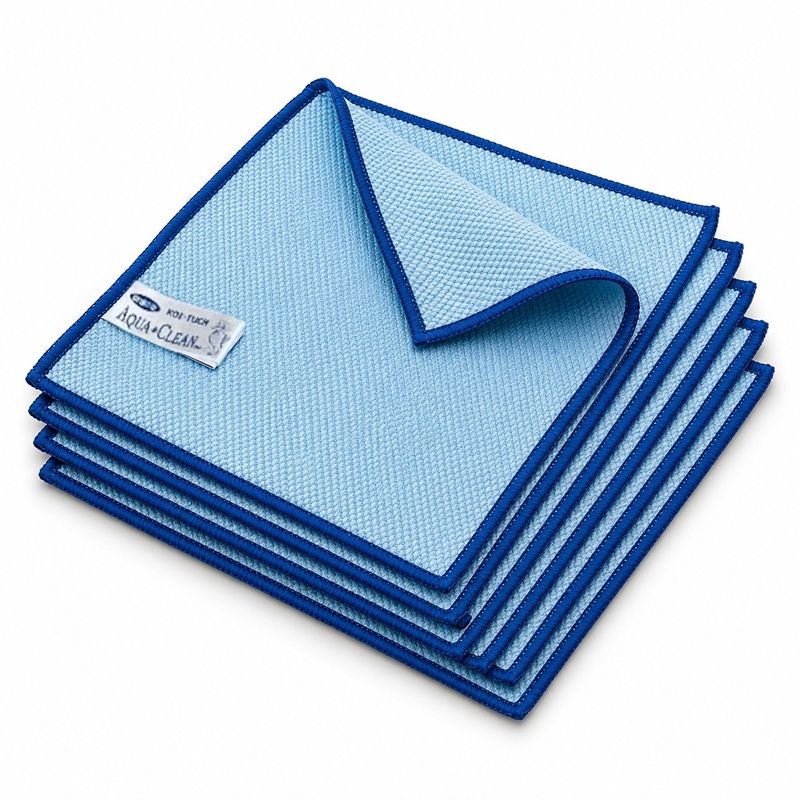 AQUA CLEAN Koi Brillentuch 5tlg. Blau