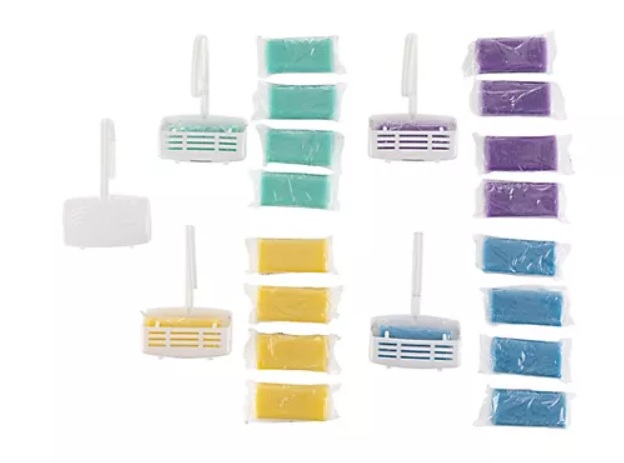  AQUA CLEAN PUR Brillant 2in1 WC Duft- & Reinigungsspüler 20 Stück + 5 Körbchen