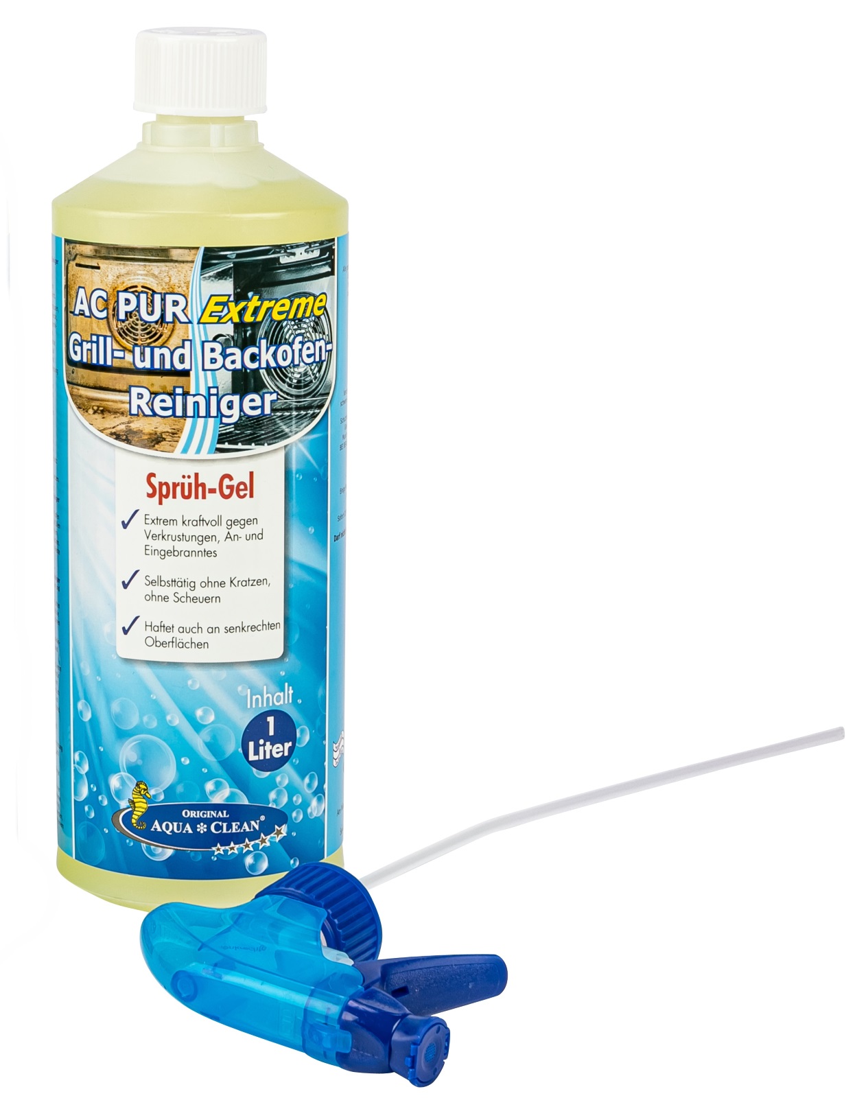 AQUA CLEAN PUR Extreme Sprühgel für Backofen & Grill 1l