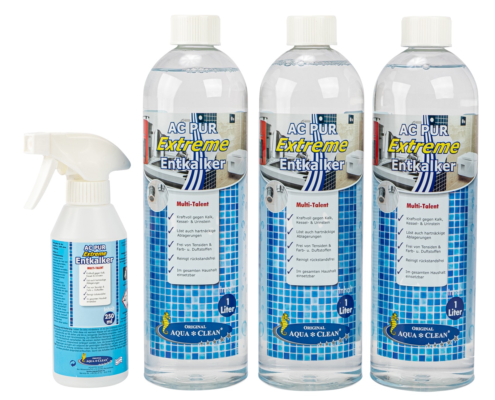 AQUA CLEAN PUR Extreme Universal Entkalker Konzentrat 3x 1 l