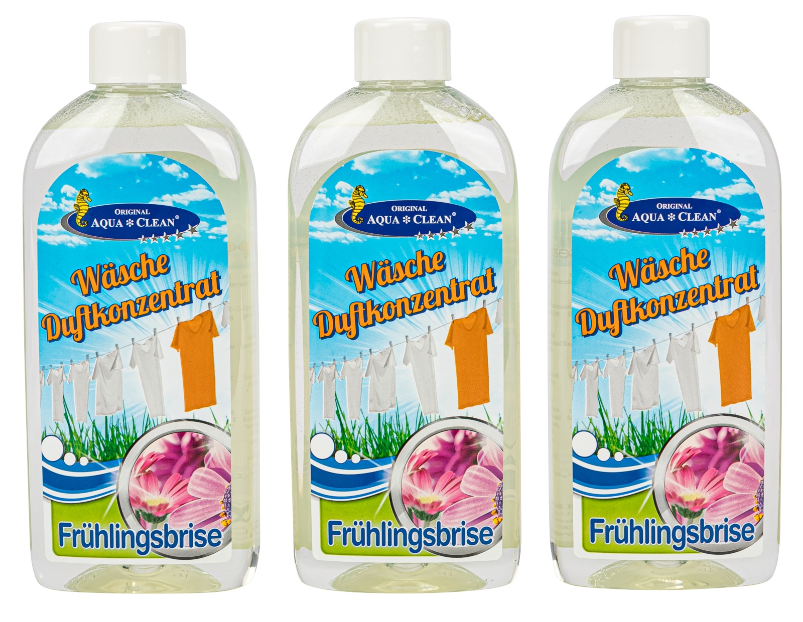 AQUA CLEAN Wäsche Duftkonzentrat Frühlingsbrise 3x250ml