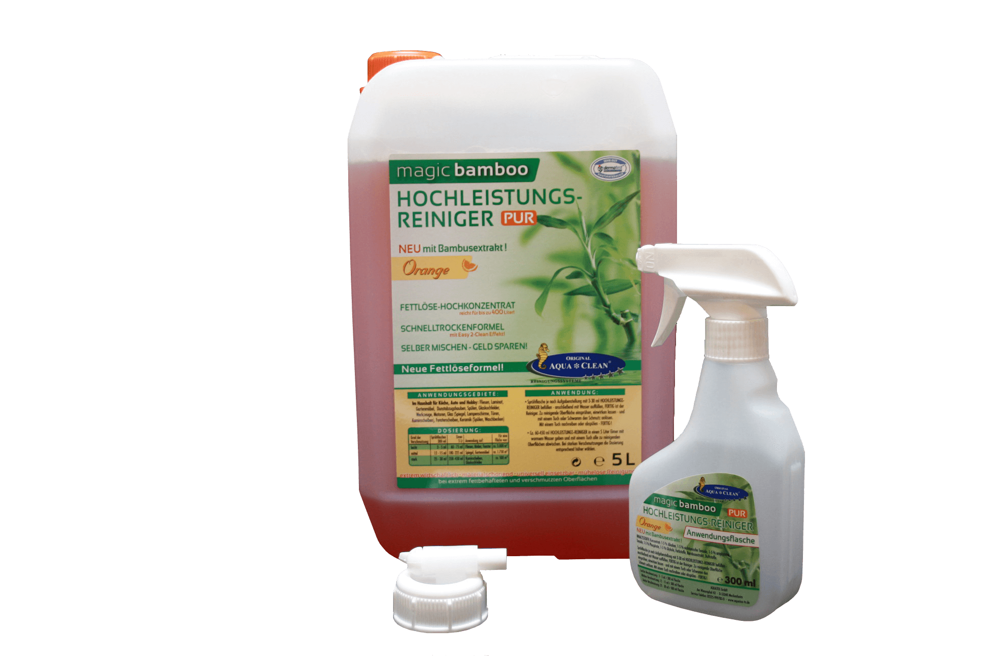 AQUA CLEAN Magic Bamboo Hochleistungsreiniger 5l Zitrone 