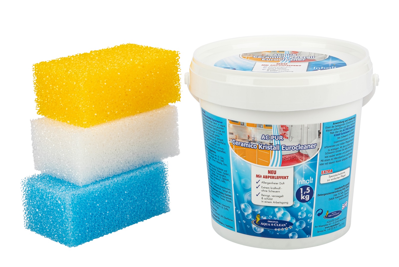 aqua-clean-pur-ceramico-kristall-eurocleaner-1-5-kg AQUA CLEAN PUR Ceramico Kristall Eurocleaner mit Abperleffekt 1,5kg