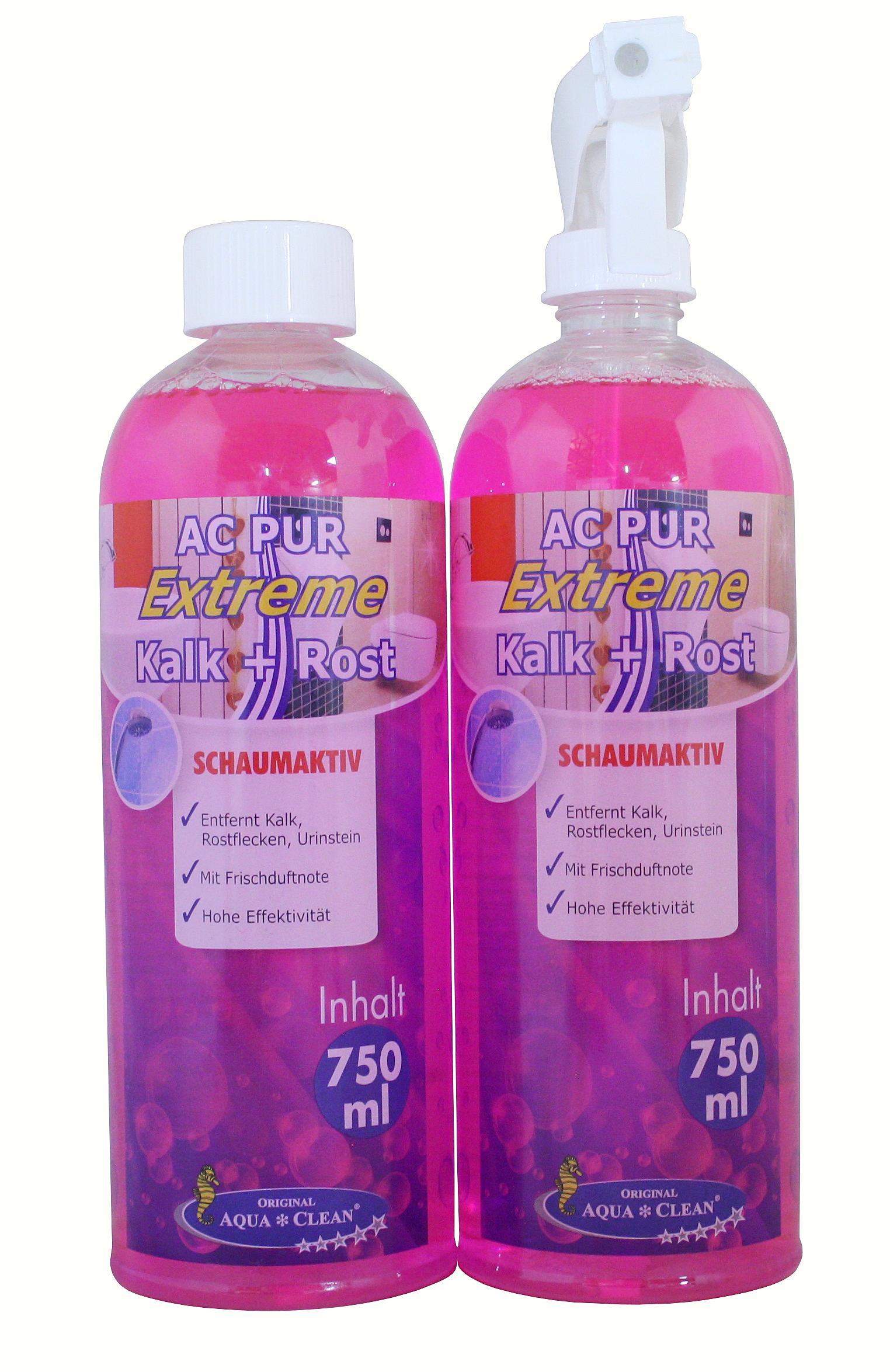 AQUA CLEAN PUR Extreme gegen Kalk, Rost & Urinstein 2 x 750 ml