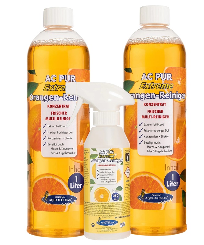 AQUA CLEAN PUR Extreme Orangenreiniger Konzentrat 2x 1l