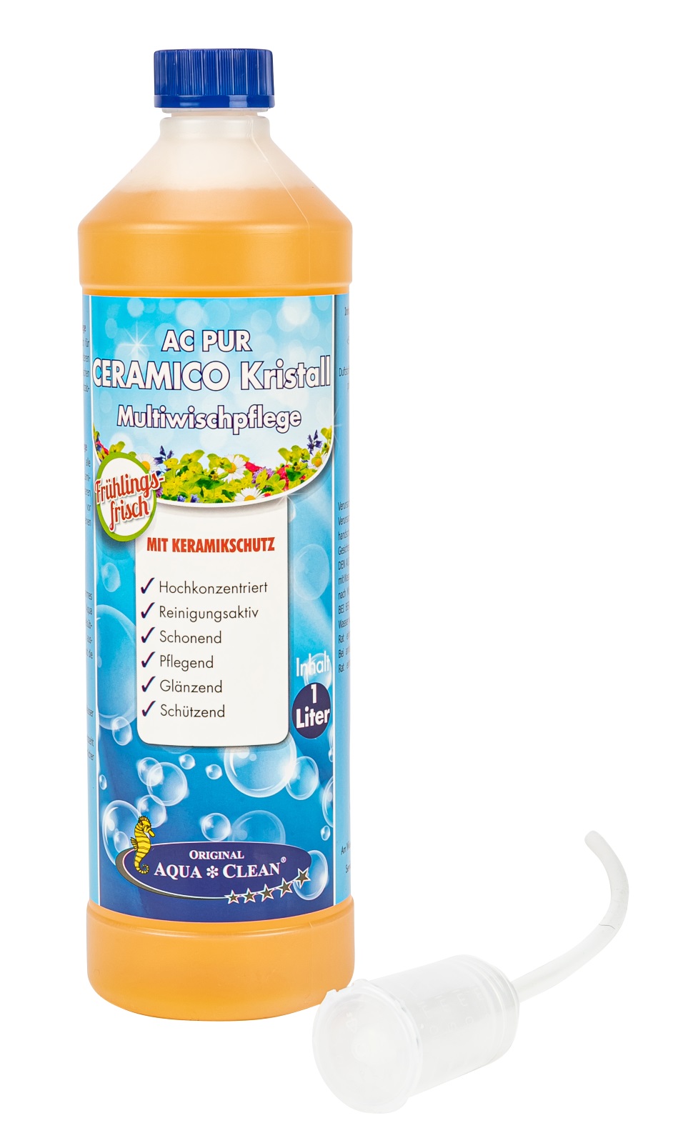 AQUA CLEAN PUR Ceramico Kristall Multiwischpflege mit Keramikschutz 1l