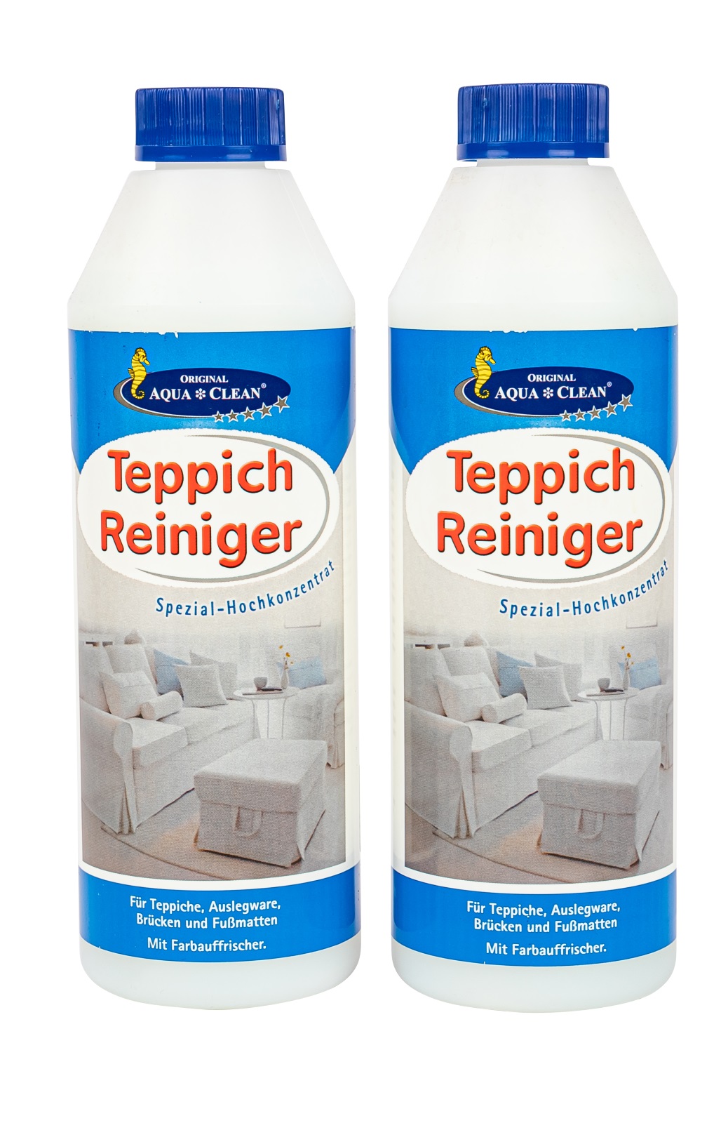 AQUA CLEAN Teppich Reiniger Spezial-Hochkonzentrat 2 x 500 ml