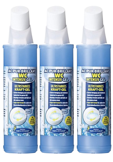 AC PUR Brillant WC Reiniger Intensiv Gel Super-Haft-Formel 3x 750ml