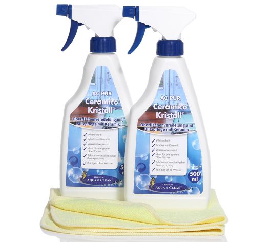 AQUA CLEAN PUR Ceramico Kristall Oberflächen-Versiegelung 3er Set