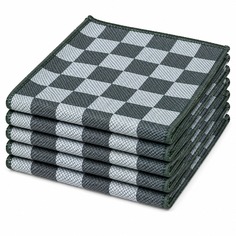 AQUA CLEAN KOI Hochglanz- Poliertücher reinigt, poliert & trocknet grau 6er Set