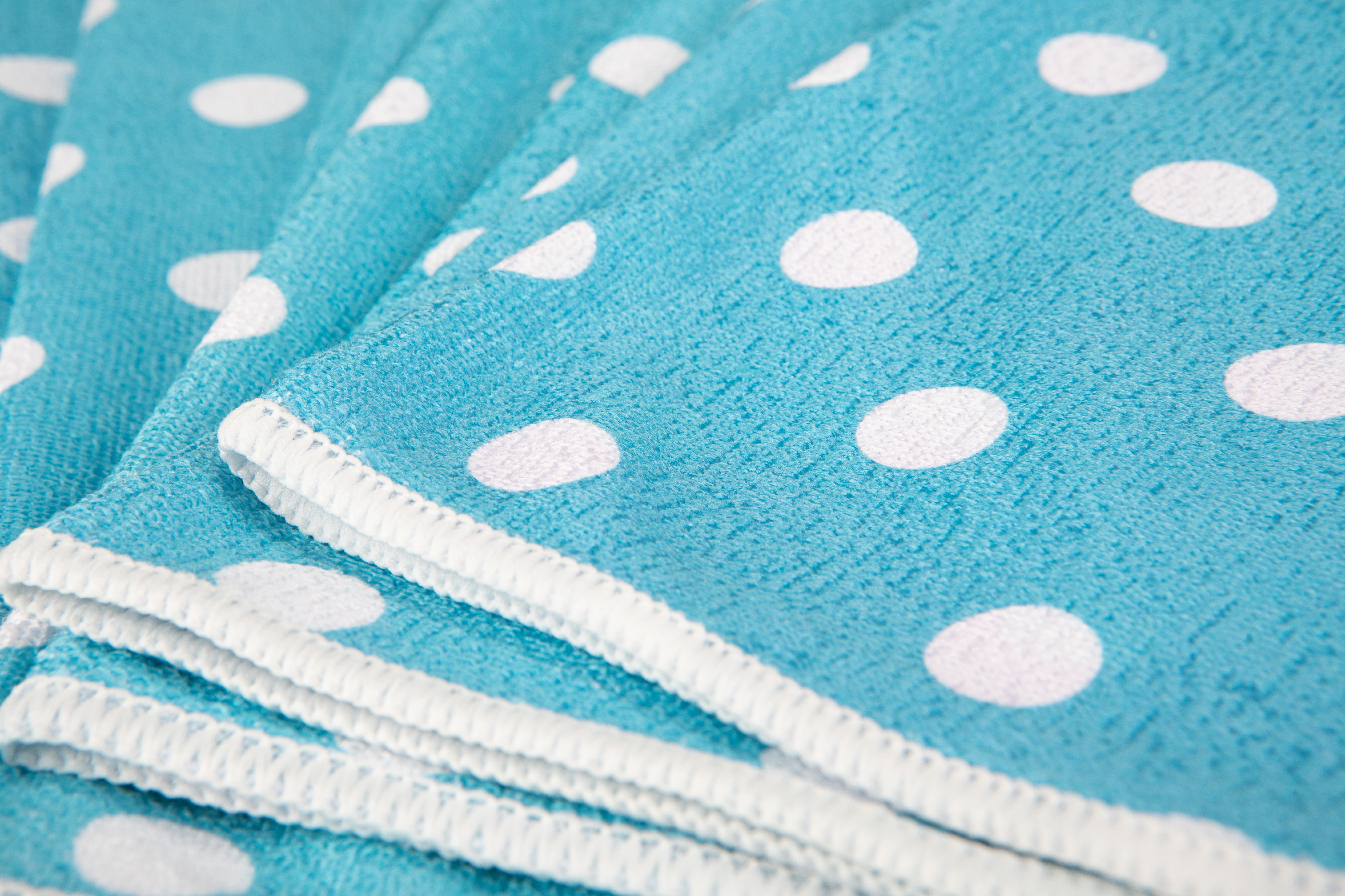 AQUA CLEAN Kristall Reinigungstücher im Pünktchen-Design 8tlg. neu Blau