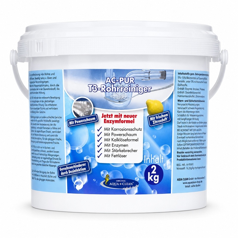 AQUA CLEAN PUR Abfluss- & Rohrreiniger auch zur Prophylaxe 2kg