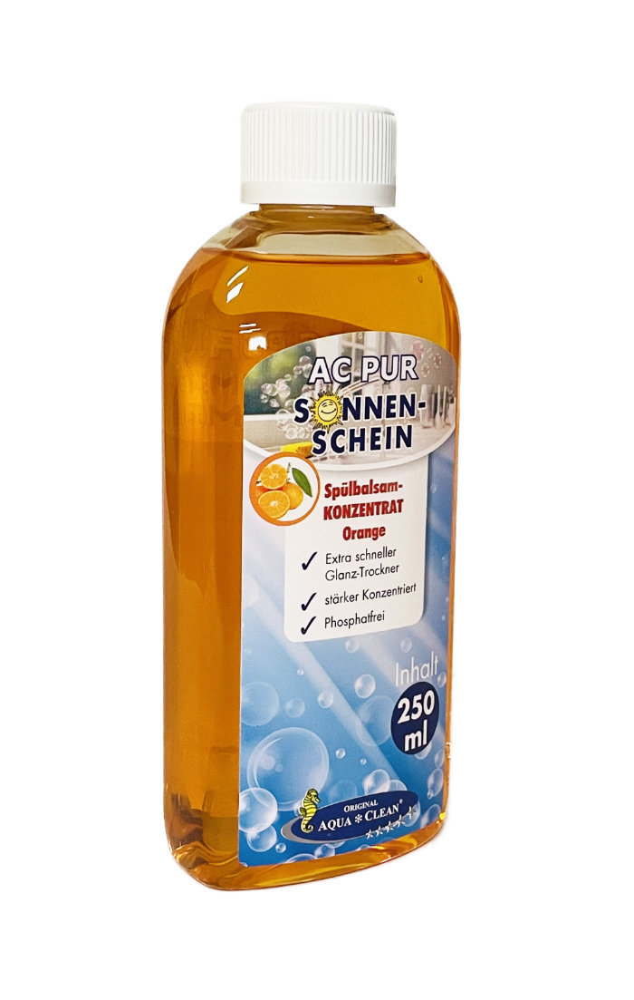 aqua-clean-sonnenschein-sp-lbalsam-Konzentrat-orange-250ml AQUA CLEAN PUR Sonnenschein Spülbalsam Konzentrat 250ml