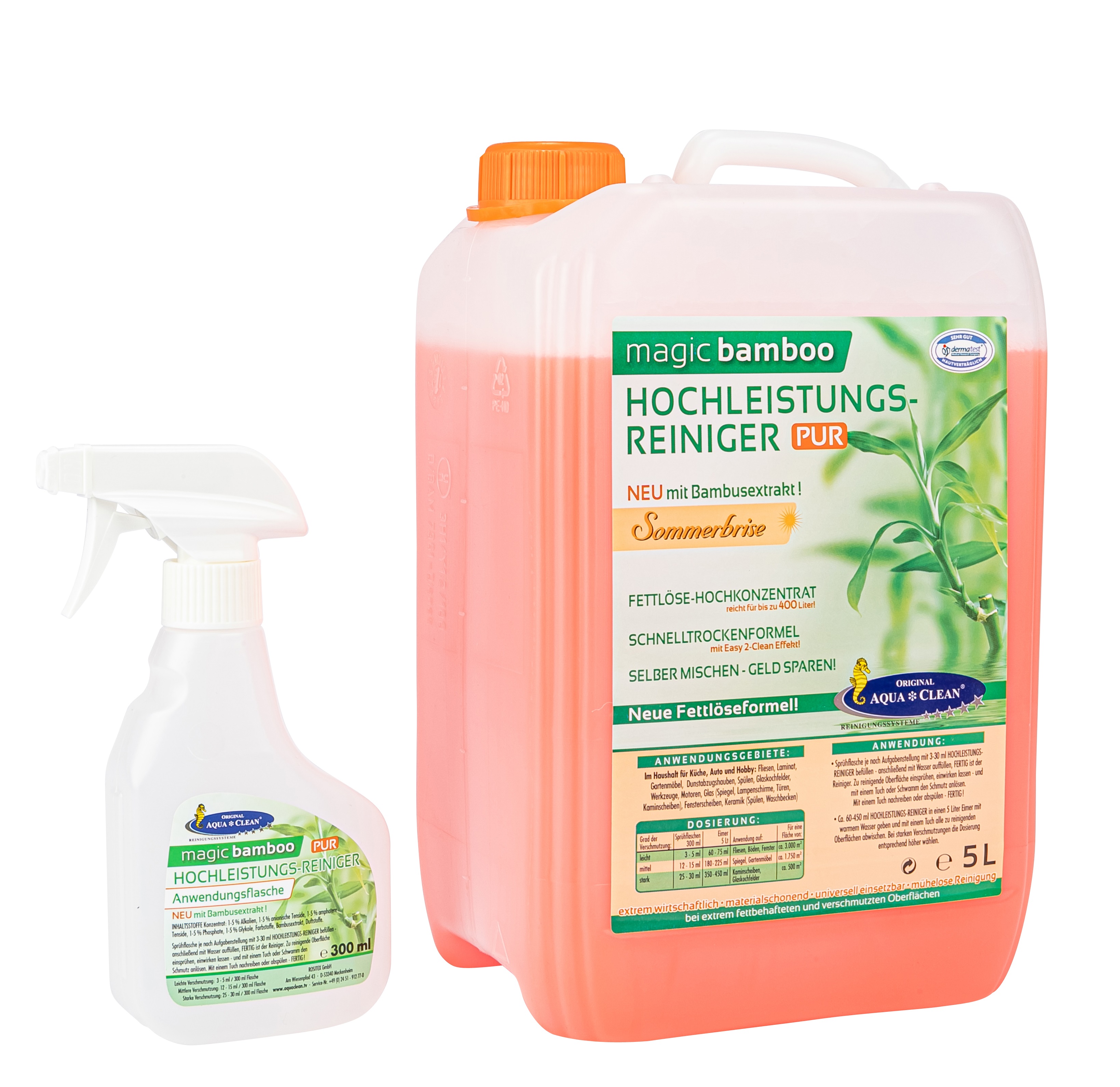 AQUA CLEAN Magic Bamboo Hochleistungsreiniger 5l  Sommerbrise