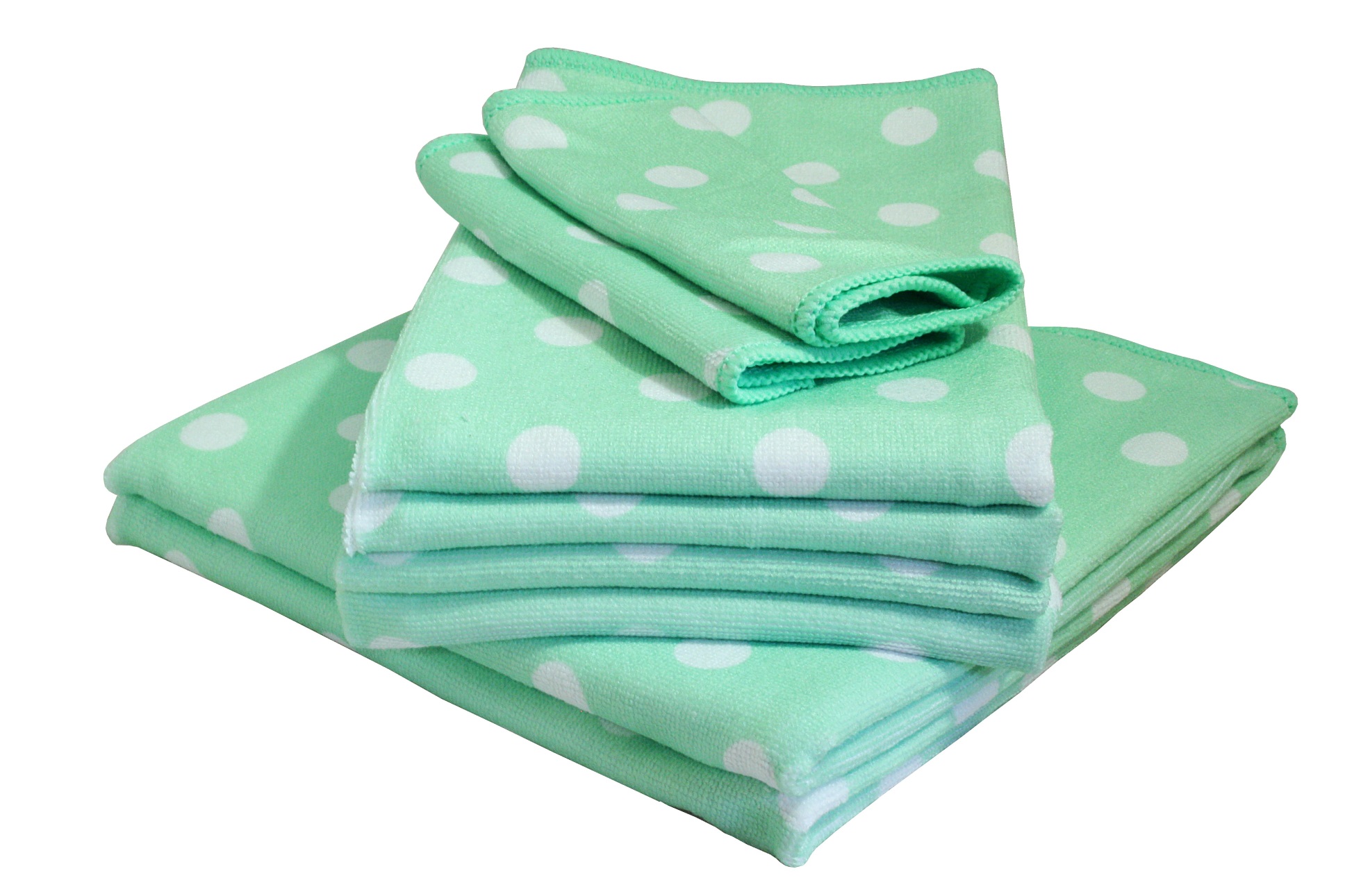 AQUA-CLEAN-Kristall-P-nktchen-Reinigungst-cher-8tlg-gr-n AQUA CLEAN Kristall Pünktchen Reinigungstücher 8tlg. Grün
