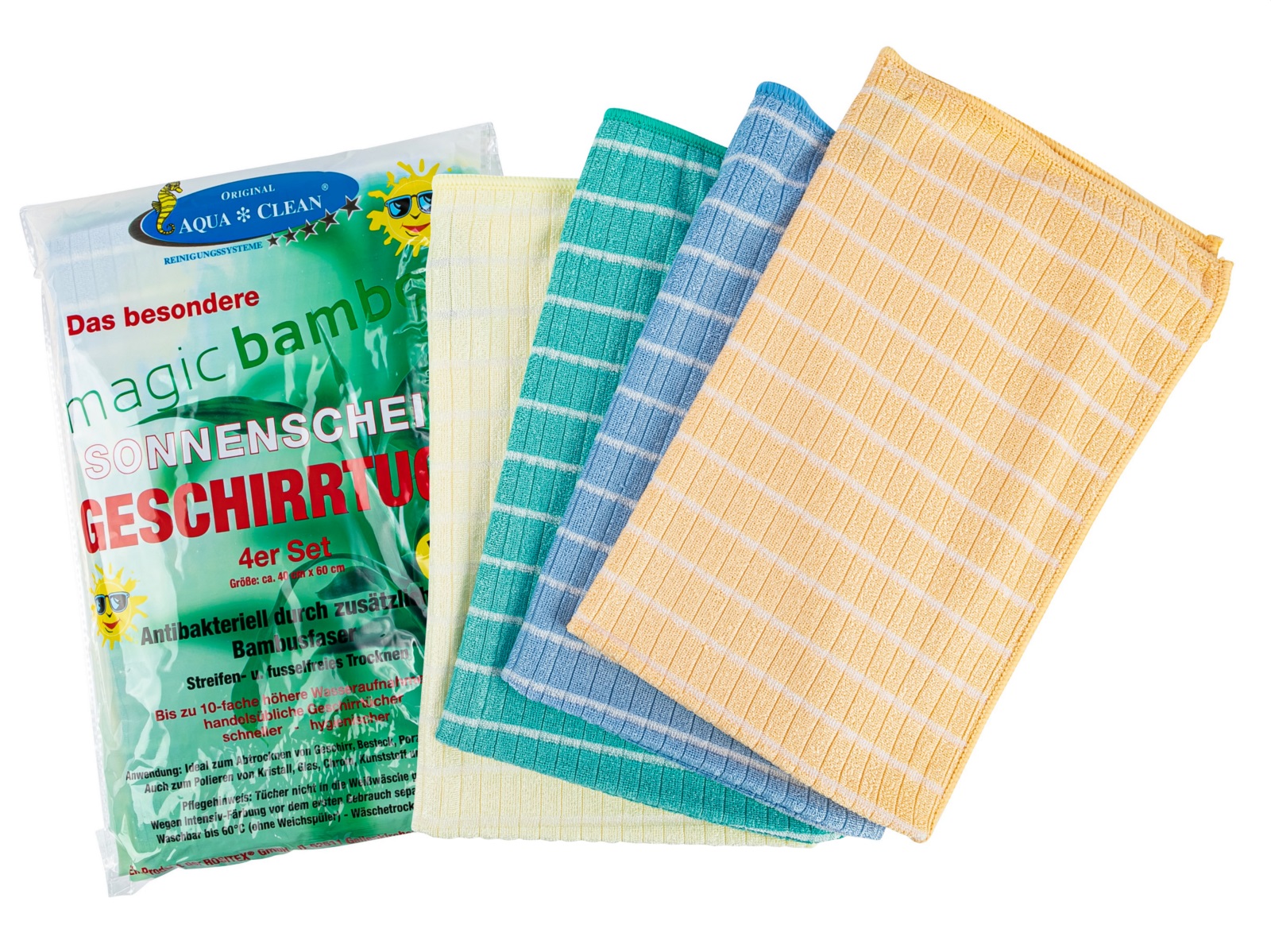 magic-bamboo-geschirrtucher-4er-set AQUA CLEAN Magic Bamboo Geschirrtücher 4er Set