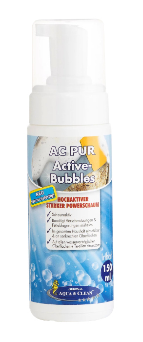 AC PUR Active Bubbles 150 ml Schaumreiniger mit hochaktivem Powerschaum zur Entfernung von Schmutz und Fettablagerungen.