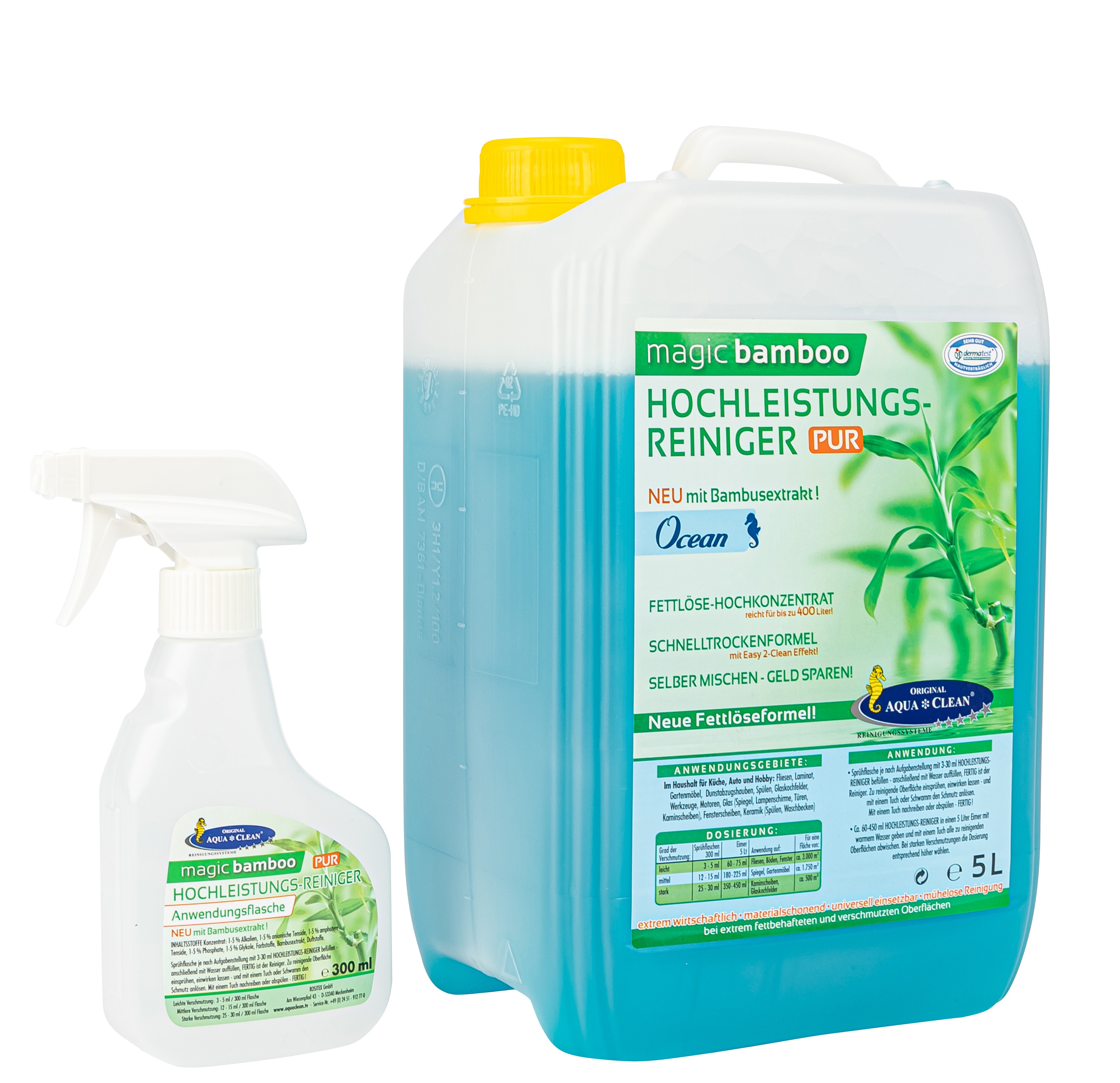 AQUA CLEAN Magic Bamboo Hochleistungsreiniger 5l Ocean 