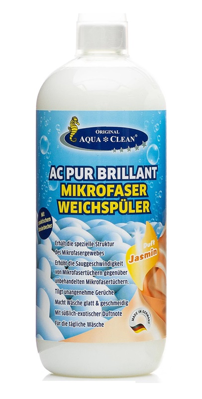 AQUA CLEAN PUR Brillant Weichspüler für Mikrofaser Jasmin 1 l