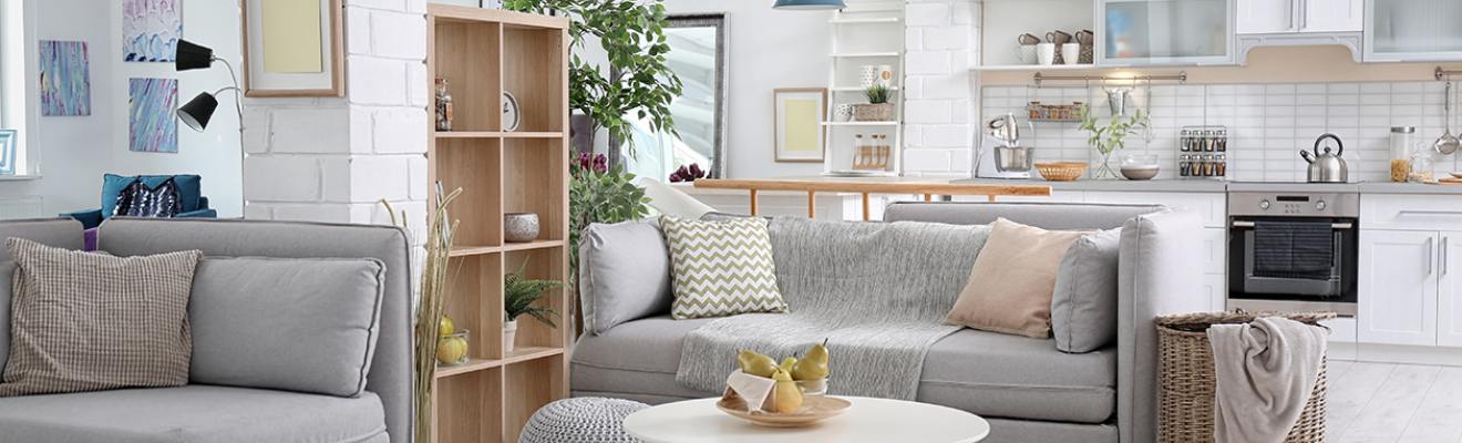 Lorem ipsum Aufgeräumte und sauberes Wohnzimmer
